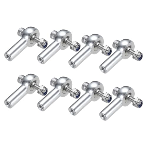 uxcell M3xL25mm Ball Rods End Head Ball Joint Buckle Steering Connecting Pushrod Tie for RC Model with Nuts 8Pcs
