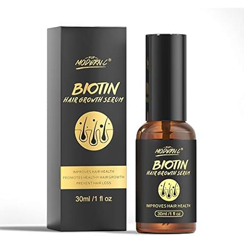 Hair Growth Serum Biotin Hair Growth Oil - Reduce Hair Loss Hair Growth Treatment, Promotes Hair Growth Longer Repairs Damaged Hair Stimulates Hair Roots for Men and Women Cover