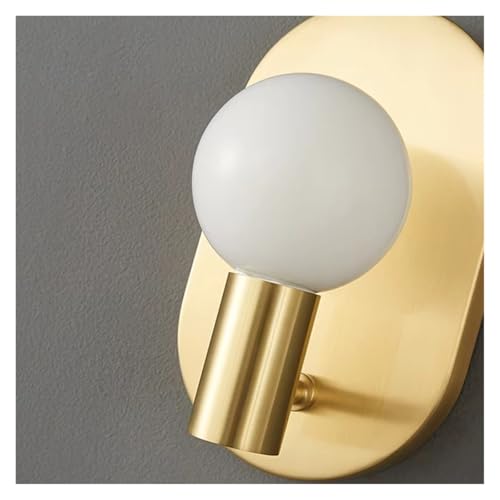 Lámpara de pared LED de vidrio de cobre moderna para iluminación interior 2