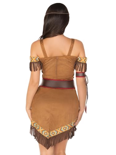 Leg Avenue Women's Native Princess Adult Sized Costumes, Brown, Small Medium US