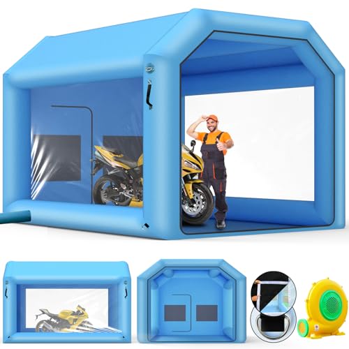 LVAOSTT 10x8.2x8.2ft Inflatable Paint Booth