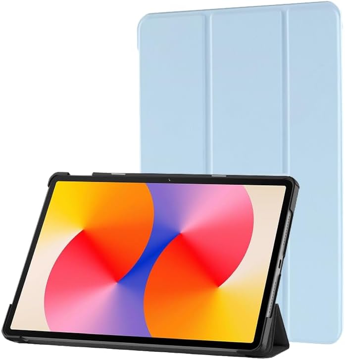 Zuooiec PU Leather Case for HUAWEI MatePad SE Tablet 2024, 11-inch Tablet Cover with Auto Wake/Sleep, Slim Stand Hard Back Shell Protective Smart Cover - Blue