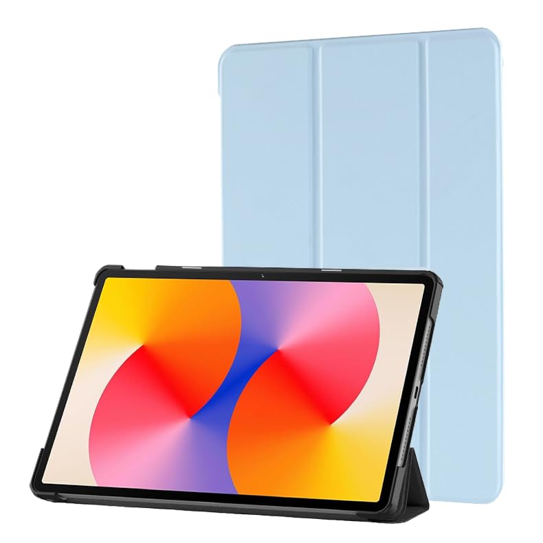 PU Leather Case for HUAWEI MatePad SE Tablet 2024, 11-inch Tablet Cover with Auto Wake/Sleep, Slim Stand Hard Back Shell Protective Smart Cover - Blue