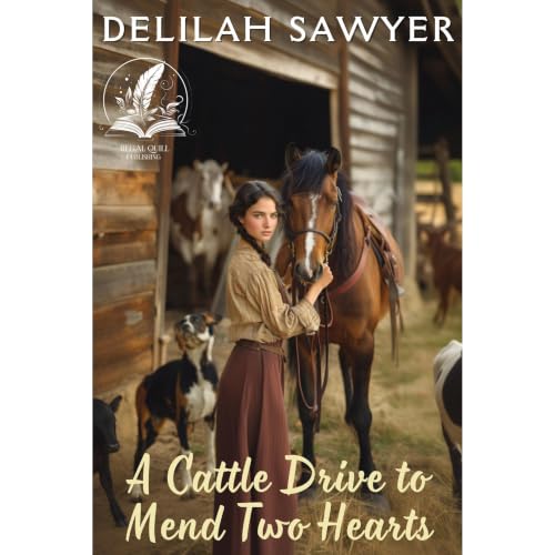 A Cattle Drive to Mend Two Hearts Audiolibro Por Delilah Sawyer arte de portada