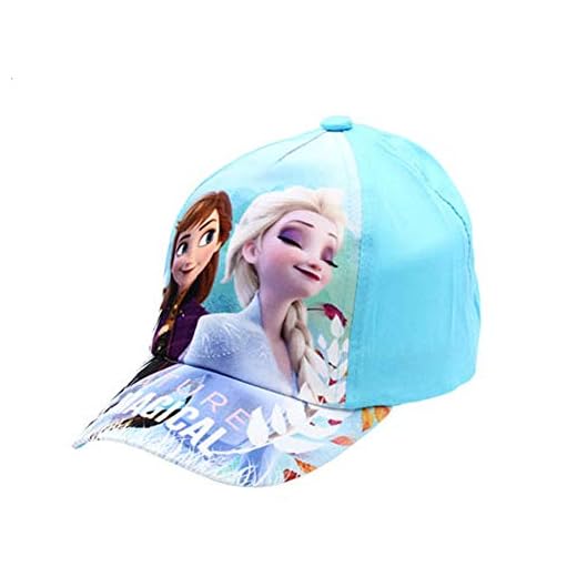 SETINO Frost Anna Elsa keps basebollkeps (blå, 54), blå, 54 cm