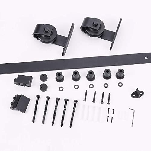 Kit de rail de porte coulissante universel au plafond de 4 à 16,4 pieds pour quincaillerie de grange