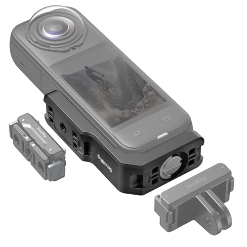 SMALLRIG �c���}�E���g�T�|�[�g Insta360 X5 / X4 Air / X4 / X3�p �����u���P�b�g �N�C�b�N�����[�X�}�E���g 1/4�C���`-20�X���b�h�t�� - 5824