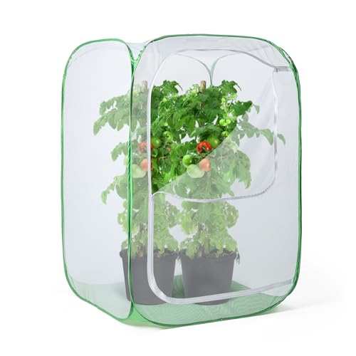 23.6' Outdoor Mesh Plant Enclosure, Plant Cover for Pests, Bird and Pest Protection Guard for Fruit...