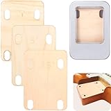 3 Pcs Guitar Neck Spacers, 0.25°/0.5°/1° Maple Shims For Bolt-On Guitars, Tinplate Storage Box