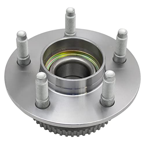 Image of TRQ 2 Piece Front Wheel Bearing & Hub Assembly Set Compatible with 1992-1997 Ford Crown Victoria 1991-1997 Lincoln Town Car Mercury Grand Marquis