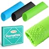 3 Pcs Silicone Garlic Peeler Tube Roller, Food-Grade & Effortless Skin Remover, Quick Kitchen Gadget for Fresh Cloves, Keeps Hands Odor-Free, Easy to Clean - Assorted Colors
