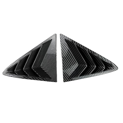 Pasuje do Ford Fiesta MK8 2018 2019 2020-2023 czwarta część żaluzji tylnej szyby osłona boczne wykończenie nawiewu Zasłony Osłonowe(Carbon Fiber Look)