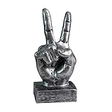 Creative Statues and Abstract Hand Sculptures for Home & Office Decor,Finger Signs Marks Figurines (