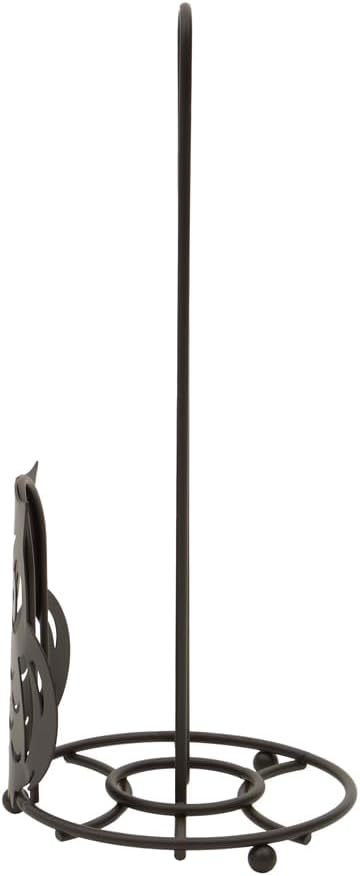Steel Paper Towel Holder by Home Basics (Bronze), Standing Roll Holder for Kitchen | By Home Basics | with Raised Feet | Owl Design Countertop Paper Towels Holder image 2