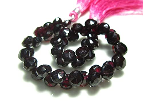 Garnet Faceted Onion perles de grenat rouge pour créer un cadeau fait main unique