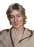 ALLAURA Compatible with Steve Irwin Costume – Short Blonde Mullet Wig for Adults – Crocodile Hunter Look, Wildlife Explorer Cosplay, Funny Safari Outfit, 90s TV Icon Halloween Wig, Party Accessory