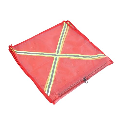 Drapeaux de sécurité rouges contre le manque de visibilité des chargements longs et lourds