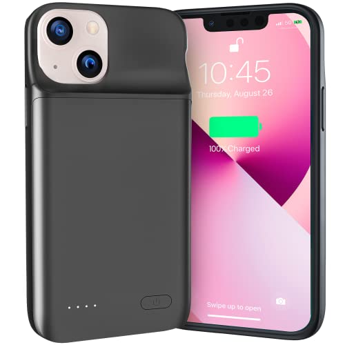 NEWDERY Batterifodral för iPhone 12 Mini för iPhone 13 Mini, 4 700 mAh smalt bärbart skyddande laddningsfodral, uppladdningsbart utökad laddare fodral för iPhone 12 Mini för iPhone 13 Mini (5,4 tum)