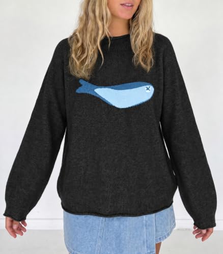 Tankaneo Womens Oversized Sweaters Chunky Knit Pullover Tops Fall Outfits — view 3