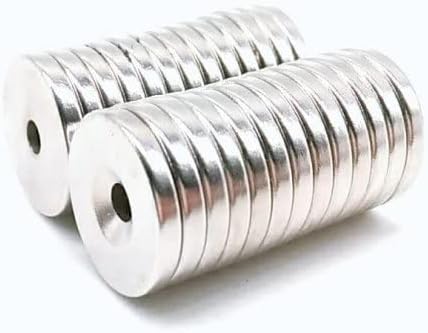 200Pcs 20mm*4mm-5mm Disc countersunk Magnetic 20x4mm with screw Hole 5mm 20x4-5mm 20 * 4-5 magnet