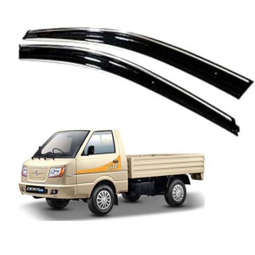 Image of CAR SAAZ Chrome Line Door Visor for Dost (Set of 2Pcs) | Rain Guard | Wind Deflector