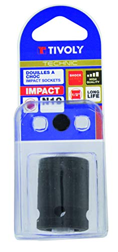 Tivoly 11591421800 Hexagonal Socket Square Shock 1/2 Inch Diameter 18, Phosphate Black, Phosphate Noir - Image 2