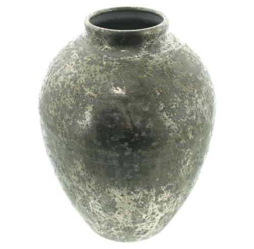 Vase à fleurs en métal doré de table pour branche et fleur séchée