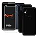 Produktbild DQG Panzerglas + Hülle für Gigaset GS185,2 Stück Schwarz Cover TPU Handyhülle Silikon Tasche Case Schutzhülle - Gehärtetes Glas Schutzfolie für Gigaset GS185 (5.5")