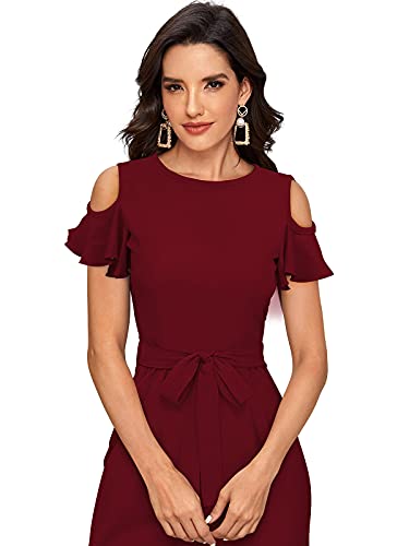 LONDON BELLY maroon jumpsuit – image 5