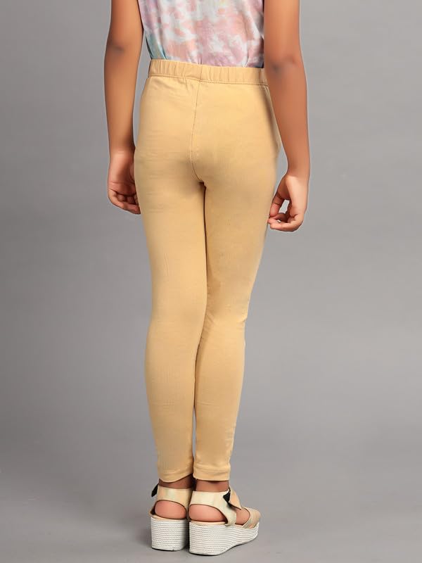 Image of ZION Leggings for Girls - Cotton Regular Fit Ankle Length | Soft & Comfortable | Perfect for Every Occasion - School, Play & Beyond | Multiple Sizes & Colors