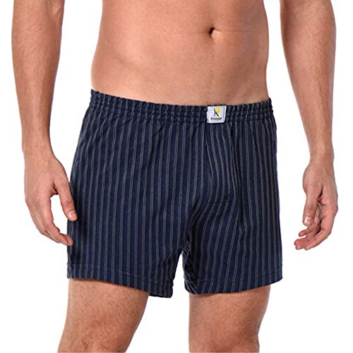 Kit 3 Cuecas Samba Canção Listrada com abertura frontal malha mista algodão e poliéster Keeper (G (4