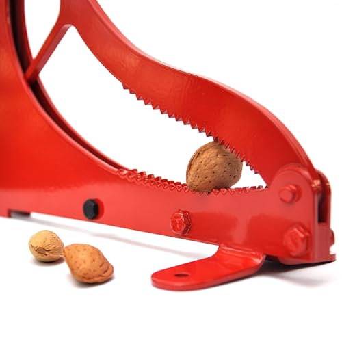 quercuo - Partidor de almendras Pro25 Manual con Rodamiento, Mínimo Esfuerzo y Gran Agarre para cascar almendras - Cascador para Romper Frutos Secos de cáscara Dura