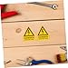 PRETYZOOM 10pcs Electric Sticker High Voltage Safety Warning Signs for Industrial Use