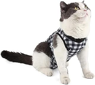 Etdane Cat Onesies Surgery Recovery Suit Abdominal Wounds Protector Post-Operative Shirt Pet E-Collar Alternative Vest for Home Leopard Print Medium