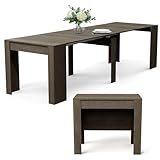 Mesa Consola Extensible de Madera 51-300x90cm - Mesa Extensible Comedor - Aparador Convertible, Ideal para Espacios Reducidos