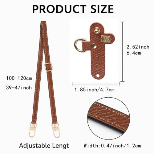 Adjustable Leather Shoulder Strap for Mini Crossbody Bags | Replacement Handbag Strap | Detachable Purse Strap4