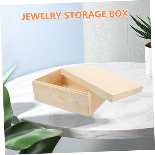 Boîte de rangement bambou de qualité premium au design rétro chic