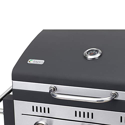 Foto von tepro Gasgrill Toronto, 3 Edelstahl-Brenner je ca. 3,0 cmkW, Grillfläche: ca. 56 x 41,5 cm, 3167, 58 x 114 x 108,5 cm
