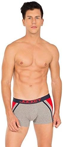 Jockey Men's Fashion Trunk L Grey (Grey Melange GM8)