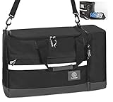 HOCHWERTIGES DESIGN - Edles Design, hohe Qualität und stilvolle Optik der Tasche mit Schuhfach. Außenboden und Griffe aus hochwertigem PU-Leder. Sportlich und elegant