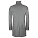 J.Lindeberg Men's Classic Wool Melton Coat Outerwear, Dark Grey Melange, 48
