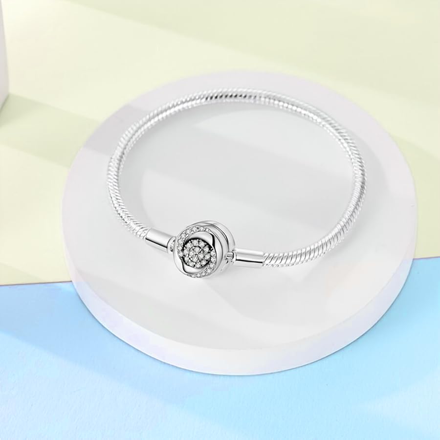 925 Sterling Silver Charm Bracelet for Pandora Charms Lucky3