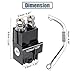 X AUTOHAUX 1 Set Golf Cart Solenoid Assembly 48V for Club Car New Model for Club Car Precedent 2018-Up Golf Cart Replace 102865901 1014947