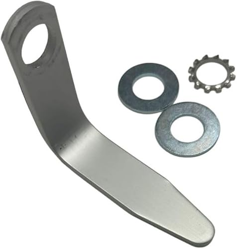 Zeluga 10-167 38 Pulgadas Gancho Pequeño en L para Cuñas de Techo con Conexión de Aire NPT de 38 Pulgadas con Arandela de Dientes y Arandelas Planas