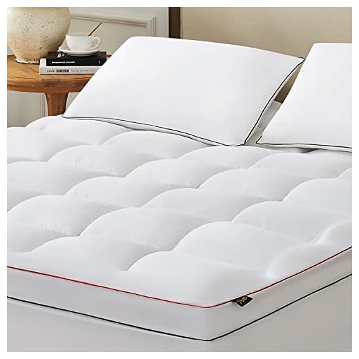 Homemate Queen Mattress Topper,1800TC Cooling Mattress Pad Cover for Deep Sleep, Extra Thick 3D Snow Down Alternative Overfilled Plush Pillow Top with 8-21 Inch Deep Pocket - Queen Size, White