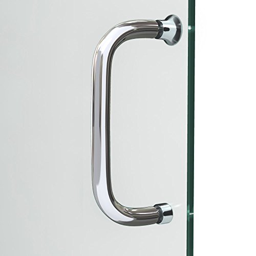 Dreamline Infinity-Z Semi-Frameless Sliding Shower Door | For Openings From 44" Up To 48" | Clear Glass In Brushed Nickel | Shdr-0948720-04 #TOP3