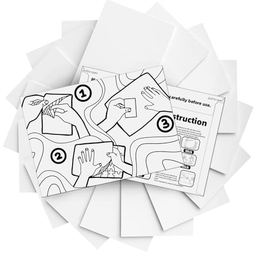 Hiwhy 16 Hojas Adhesivas para Puzzles - Pegamento para Enmarcar Puzzles de 2 x 1000 Piezas - Solución Fácil de Pegado y Almacenamiento