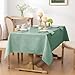 Softalker Jacquard Rectangle Tablecloth, Swirl Design Waterproof Stain Resistant Table Cover Wrinkle Free Heavy Weight Table Cloths for Dinner/Parties/Holiday - 60 x 84 Inch, Sage Green