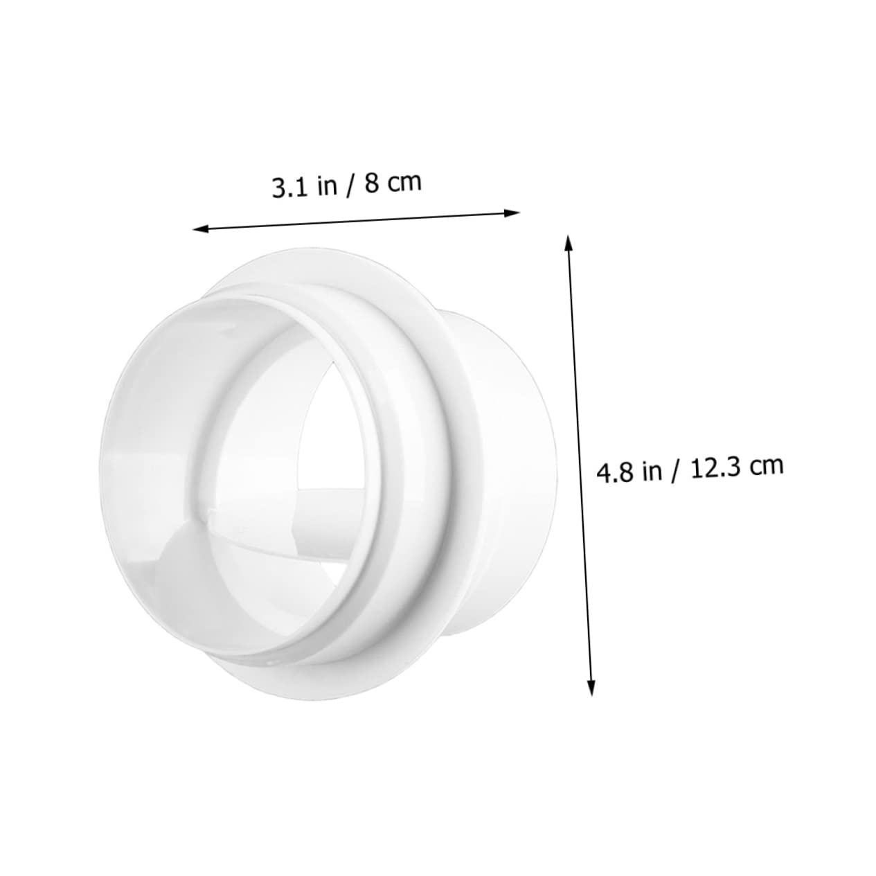 HOMSFOU 4stücke Duct Connector Für Klimaanlage Rückflussverhinderer Aus Ventil Für Abluftventilatoren Flexibel Und Leicht Schnelle Installation Für Wohn Und Gewerbeanwendungen