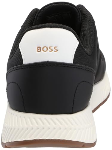 Image of BOSS Men's Leather Mix Low Top Sneaker | Casual Shoes